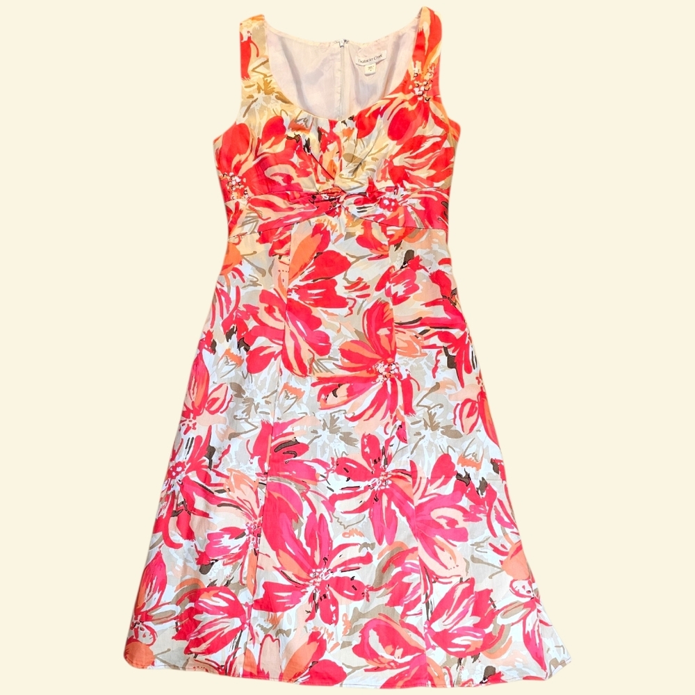 🌸 Coldwater Creek Floral Midi Dress | Sleeveless | NWT | Size 8 | Spring/Summer